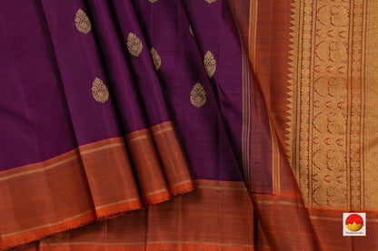 Kanchipuram Silk Saree - Handwoven Pure Silk - Pure Zari - PV SRI 4936 - Saris & Lehengas - Panjavarnam