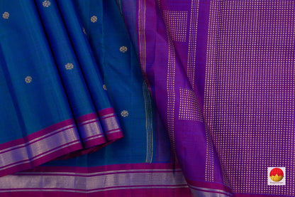 Kanchipuram Silk Saree - Handwoven Pure Silk - Pure Zari - PV SRI 4938 - Silk Sari - Panjavarnam