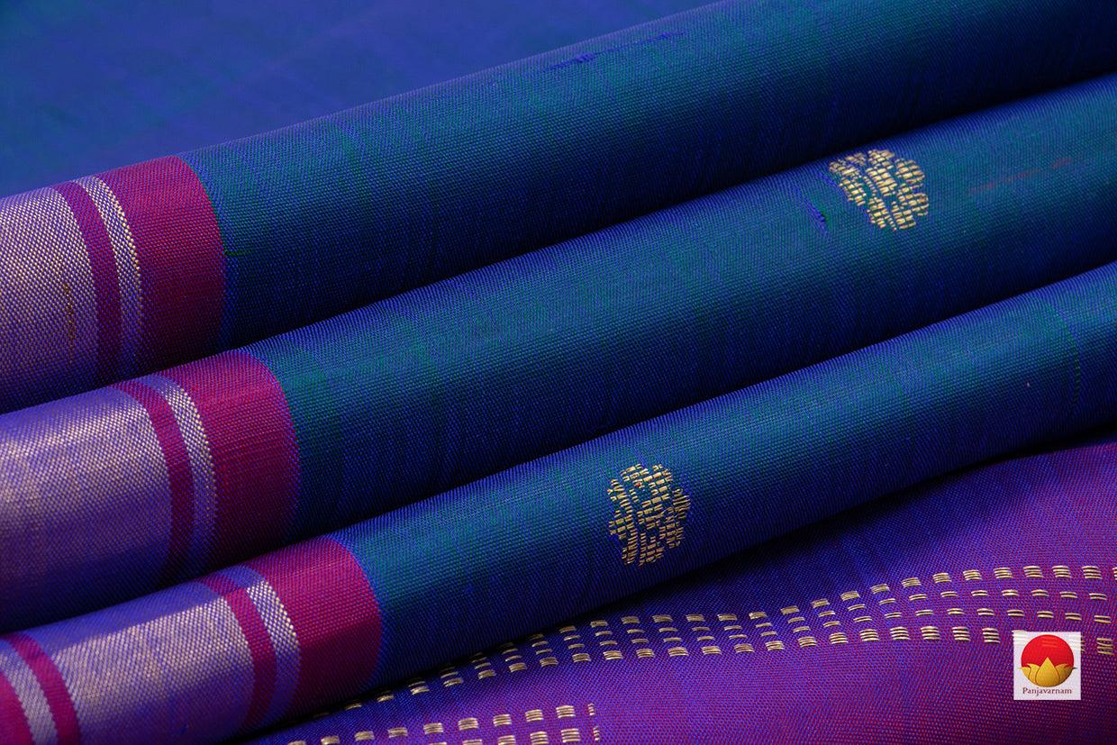 Kanchipuram Silk Saree - Handwoven Pure Silk - Pure Zari - PV SRI 4938 - Silk Sari - Panjavarnam