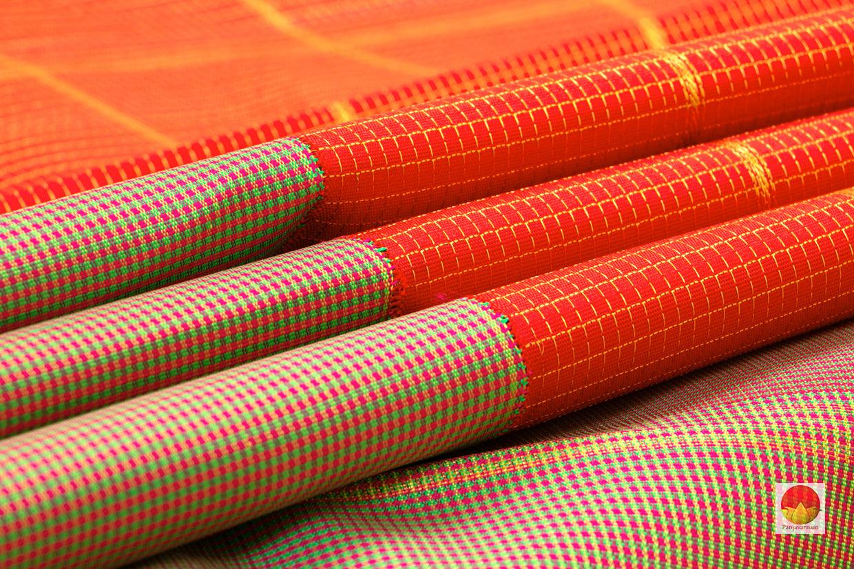 Kanchipuram Silk Saree - Handwoven Pure Silk - Pure Zari - PV SRI 5002 - Silk Sari - Panjavarnam