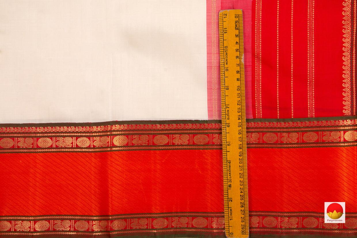 Kanchipuram Silk Saree - Handwoven Pure Silk - Pure Zari - PV SRI 5007 - Silk Sari - Panjavarnam