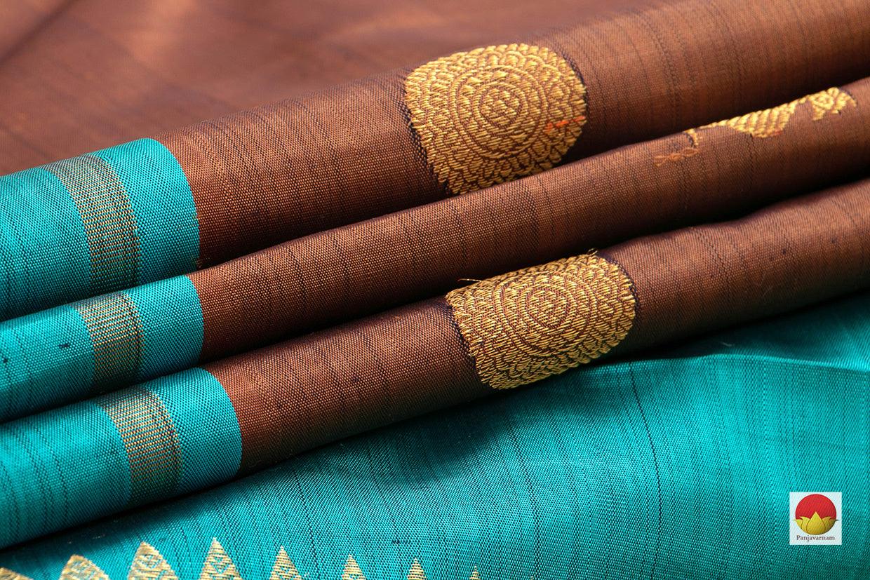 Kanchipuram Silk Saree - Handwoven Pure Silk - Pure Zari - PV SRI 5663 - Silk Sari - Panjavarnam