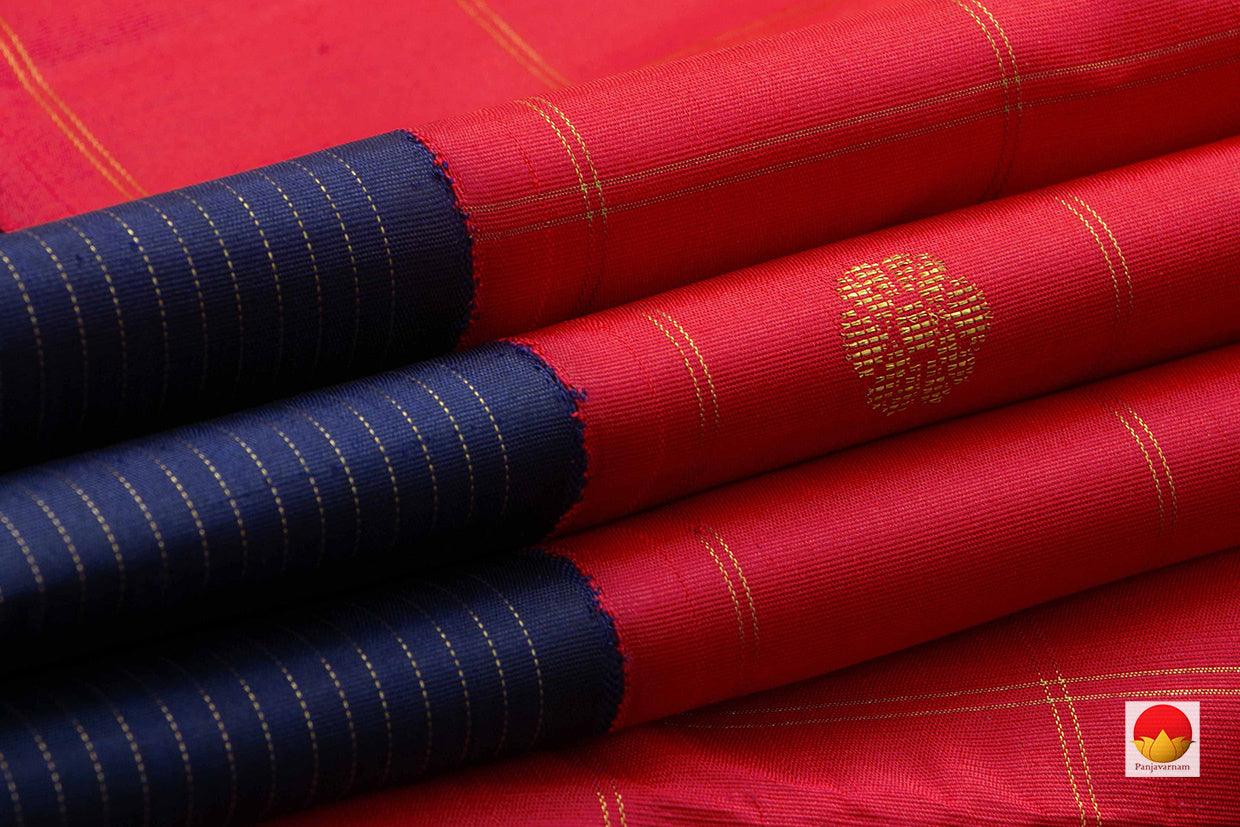 Kanchipuram Silk Saree - Handwoven Pure Silk - Pure Zari - PV SRI 5964 - Silk Sari - Panjavarnam