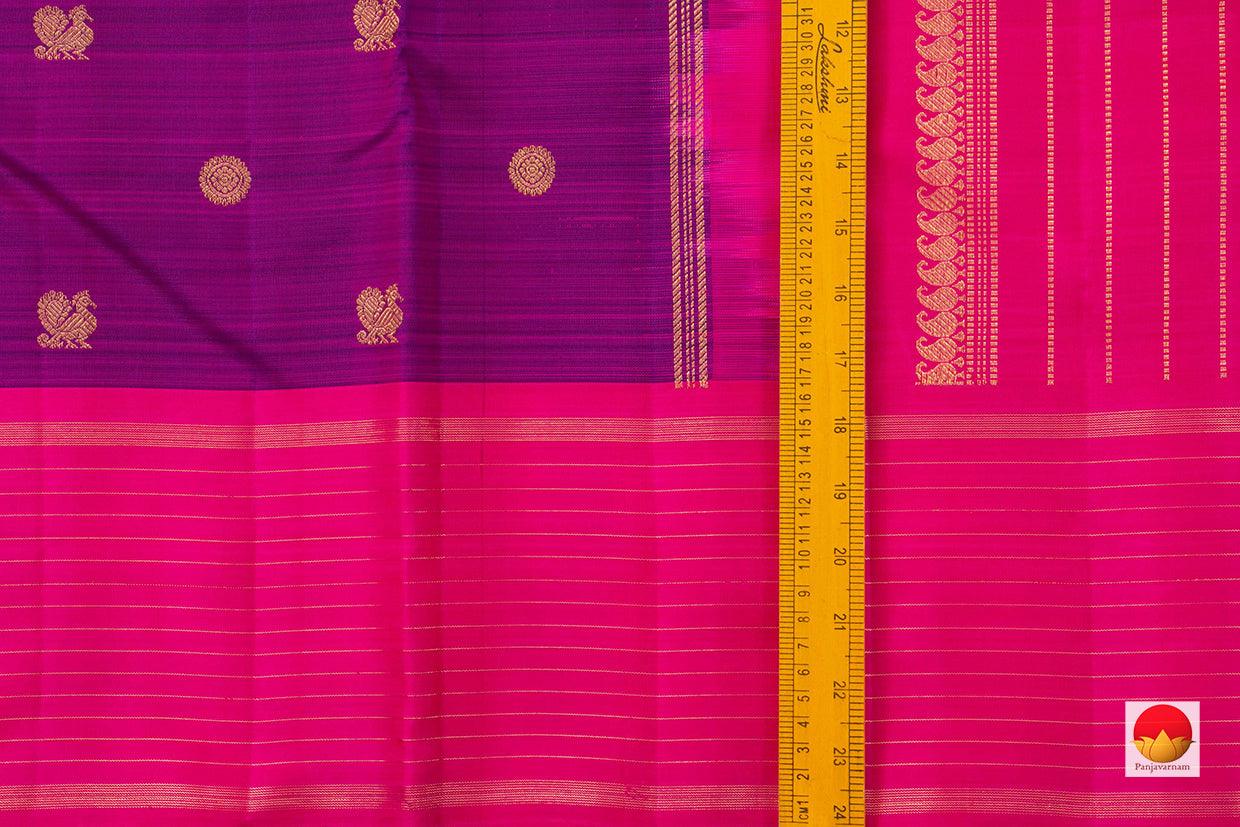 Kanchipuram Silk Saree - Handwoven Pure Silk - Pure Zari - PV SRI 5985 - Silk Sari - Panjavarnam