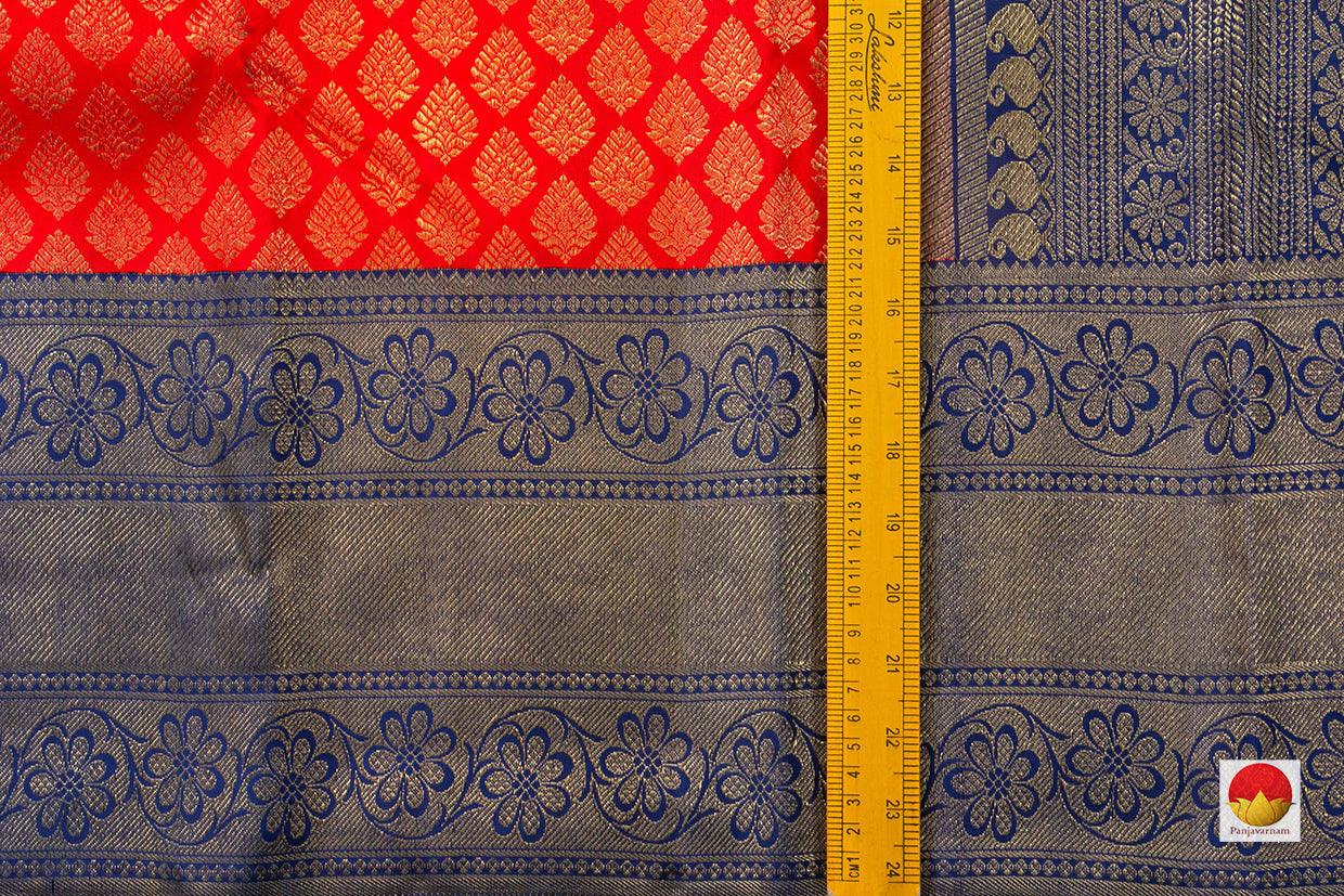 Kanchipuram Silk Saree - Handwoven Pure Silk - Pure Zari - PV SRI 5996 - Silk Sari - Panjavarnam