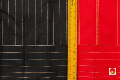 Kanchipuram Silk Saree - Handwoven Pure Silk - Pure Zari - PV SRI 6006 - Silk Sari - Panjavarnam