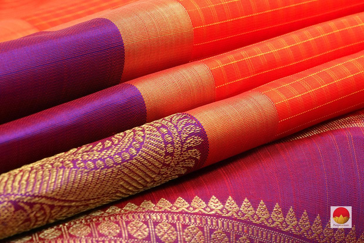 Kanchipuram Silk Saree - Handwoven Pure Silk - Pure Zari - PV SRI 8 - Archives - Silk Sari - Panjavarnam