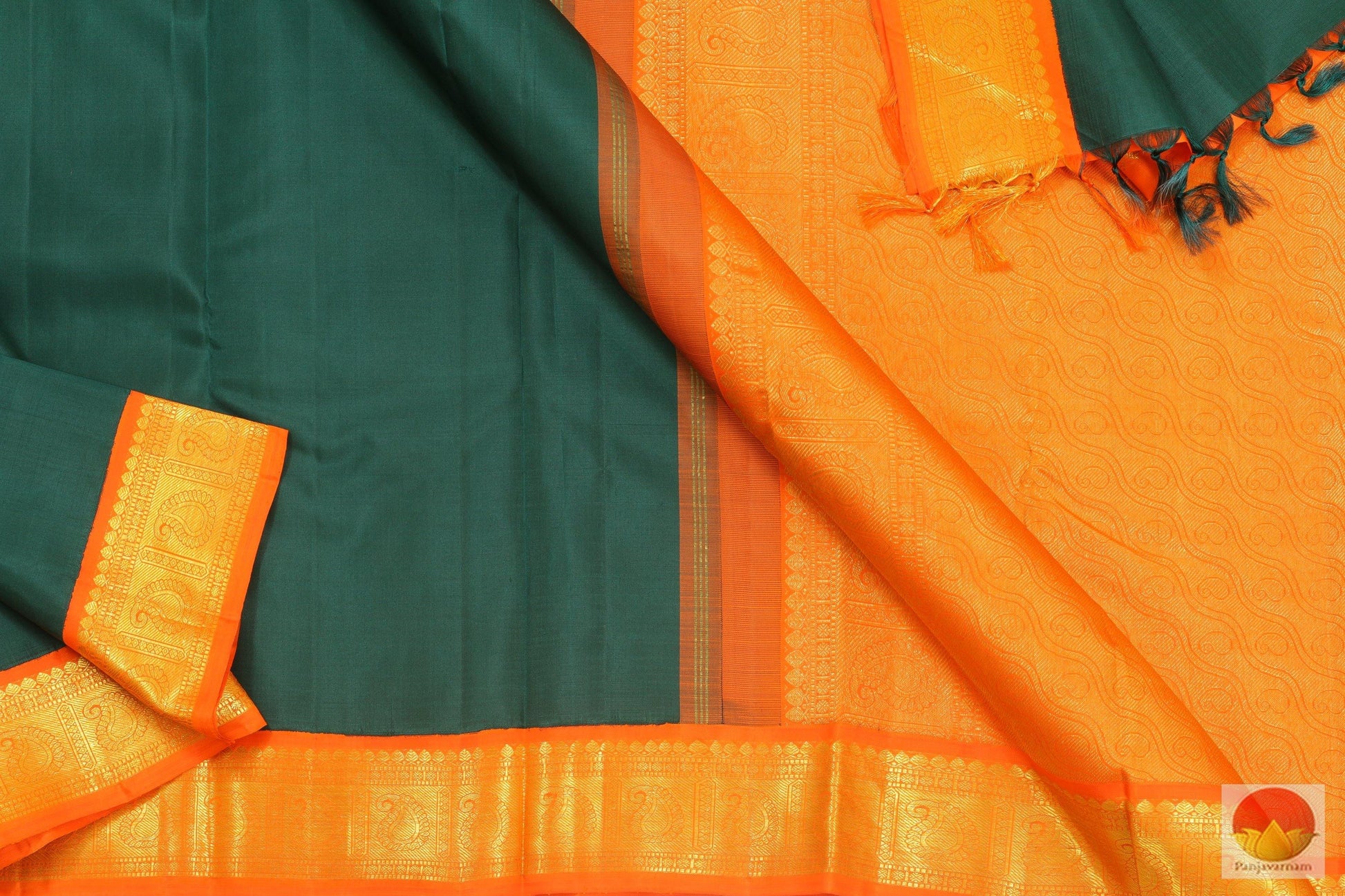Kanchipuram Silk Saree - Handwoven Pure Silk - Pure Zari - PV SVS 2007 Archives - Silk Sari - Panjavarnam