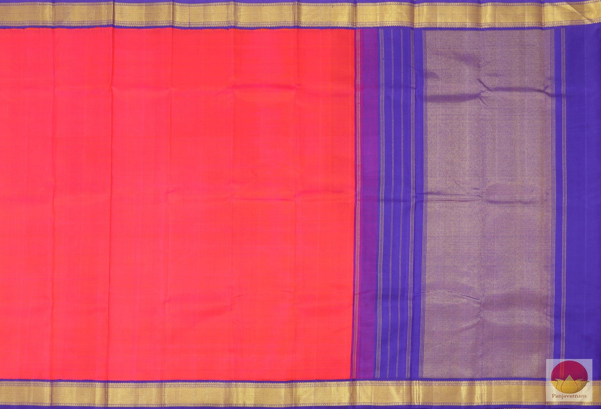 Kanchipuram Silk Saree - Handwoven Pure Silk - Pure Zari - PV SVS 2008 Archives - Silk Sari - Panjavarnam