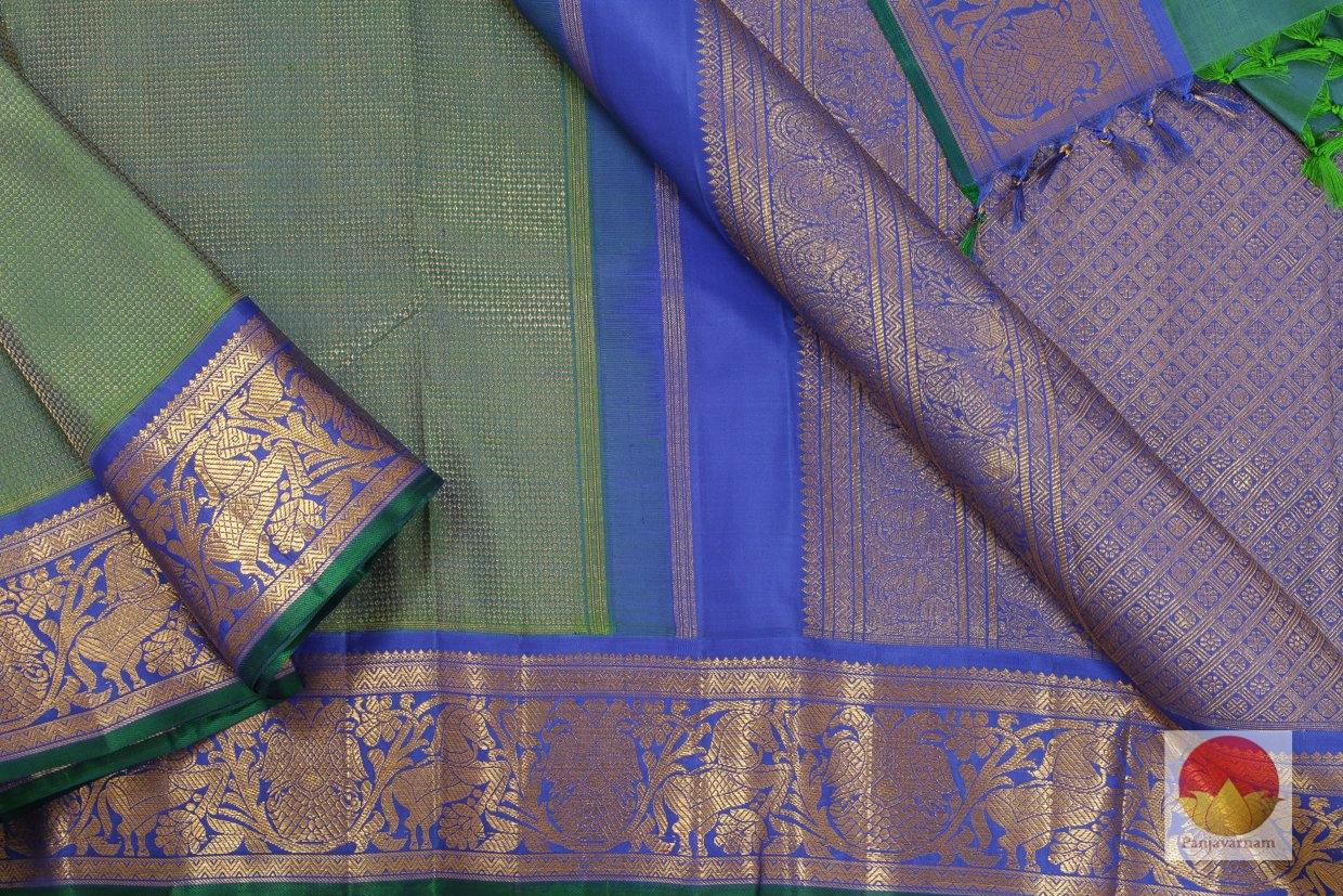 Kanchipuram Silk Saree - Handwoven Pure Silk - Pure Zari - PV SVS 42 - Archives - Silk Sari - Panjavarnam