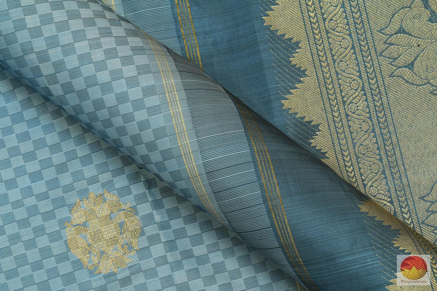 Kanchipuram Silk Saree - Handwoven Pure Silk - Pure Zari - PVASB 21 Archives - Silk Sari - Panjavarnam