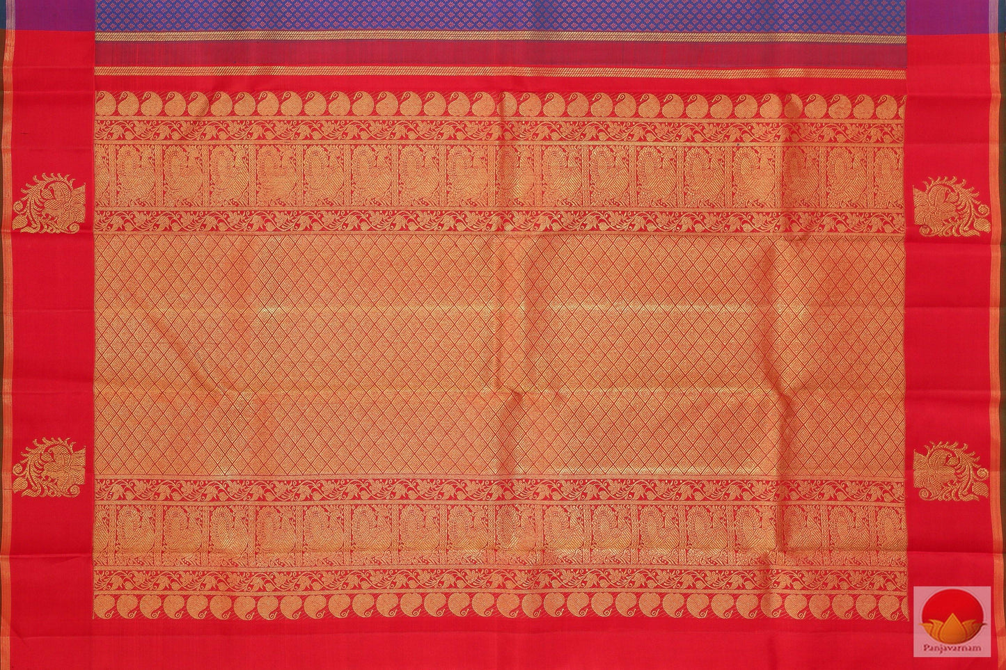 Kanchipuram Silk Saree - Handwoven Pure Silk - Pure Zari - PVG 4006 - Archives - Silk Sari - Panjavarnam