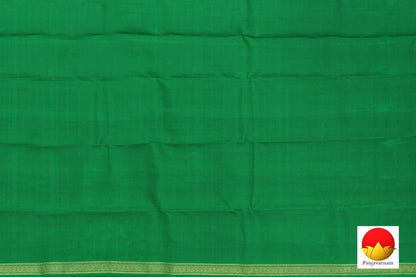 Kanchipuram Silk Saree - Handwoven Pure Silk - Pure Zari - Red & Green - PV SRI 1384 - Silk Sari - Panjavarnam