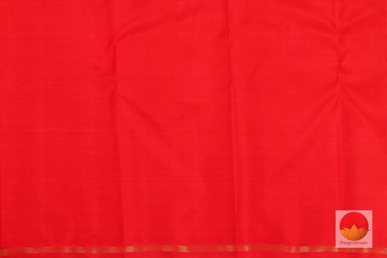 Kanchipuram Silk Saree - Handwoven Pure Silk - Pure Zari - Red - PV SRI 1261 - Archives - Silk Sari - Panjavarnam