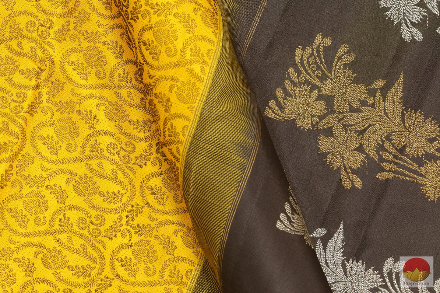 Kanchipuram Silk Saree - Handwoven Pure Silk - Pure Zari - Silk Thread Work - PV SVS 2006 Archives - Silk Sari - Panjavarnam