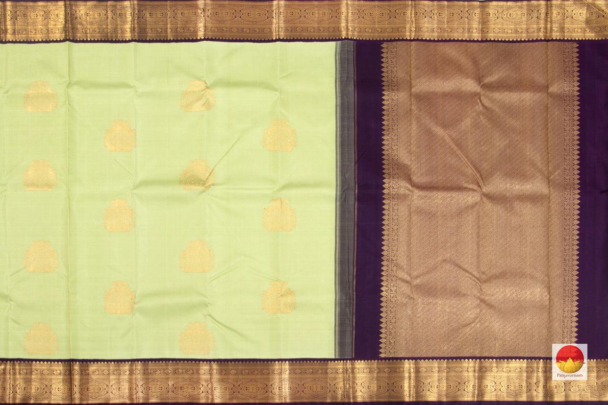 Kanchipuram Silk Saree - Handwoven Pure Silk - Pure Zari - Vaira Oosi - PV 2007 - Archives - Silk Sari - Panjavarnam