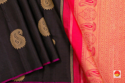 body, border and pallu of kanchipuram silk saree