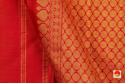 Kanchipuram Silk Saree - Handwoven Pure Silk - Pure Zari - Vaira Oosi - PV NYC 200 - Silk Sari - Panjavarnam