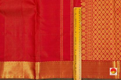 Kanchipuram Silk Saree - Handwoven Pure Silk - Pure Zari - Vaira Oosi - PV NYC 200 - Silk Sari - Panjavarnam