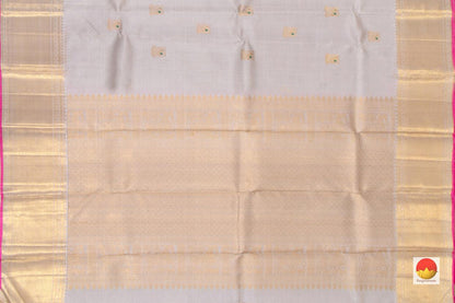 Kanchipuram Silk Saree - Handwoven Pure Silk - Pure Zari - Vaira Oosi - PV NYC 48 - Silk Sari - Panjavarnam