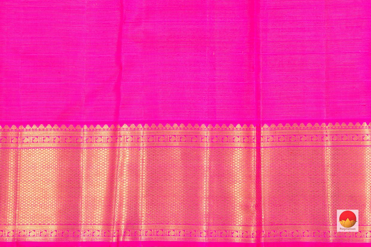 Kanchipuram Silk Saree - Handwoven Pure Silk - Pure Zari - Vaira Oosi - PV NYC 48 - Silk Sari - Panjavarnam