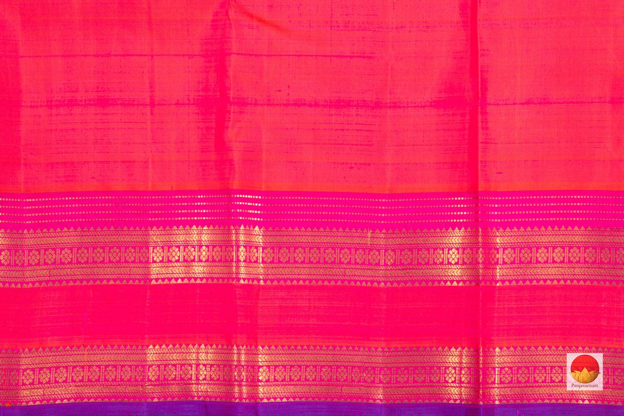 Kanchipuram Silk Saree - Handwoven Pure Silk - Pure Zari - Veldhari Stripes - PV NYC 36 - Archives - Silk Sari - Panjavarnam