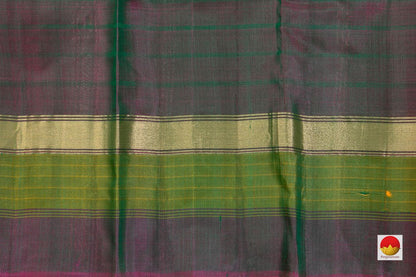 Kanchipuram Silk Saree - Handwoven Pure Silk - PV 01 - Silk Sari - Panjavarnam