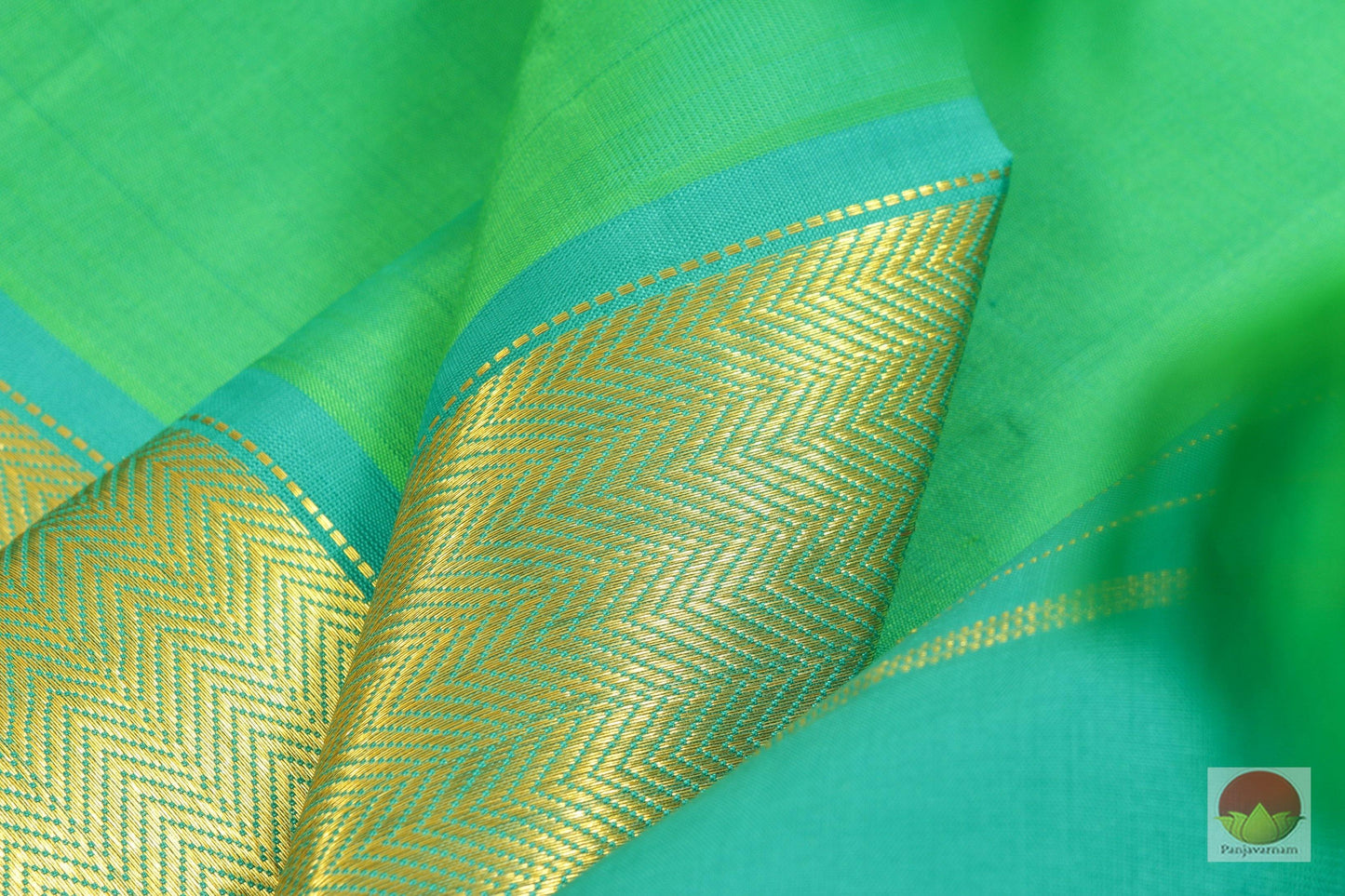 Kanchipuram Silk Saree - Handwoven Pure Silk - PV 136 - Silk Cotton - Panjavarnam
