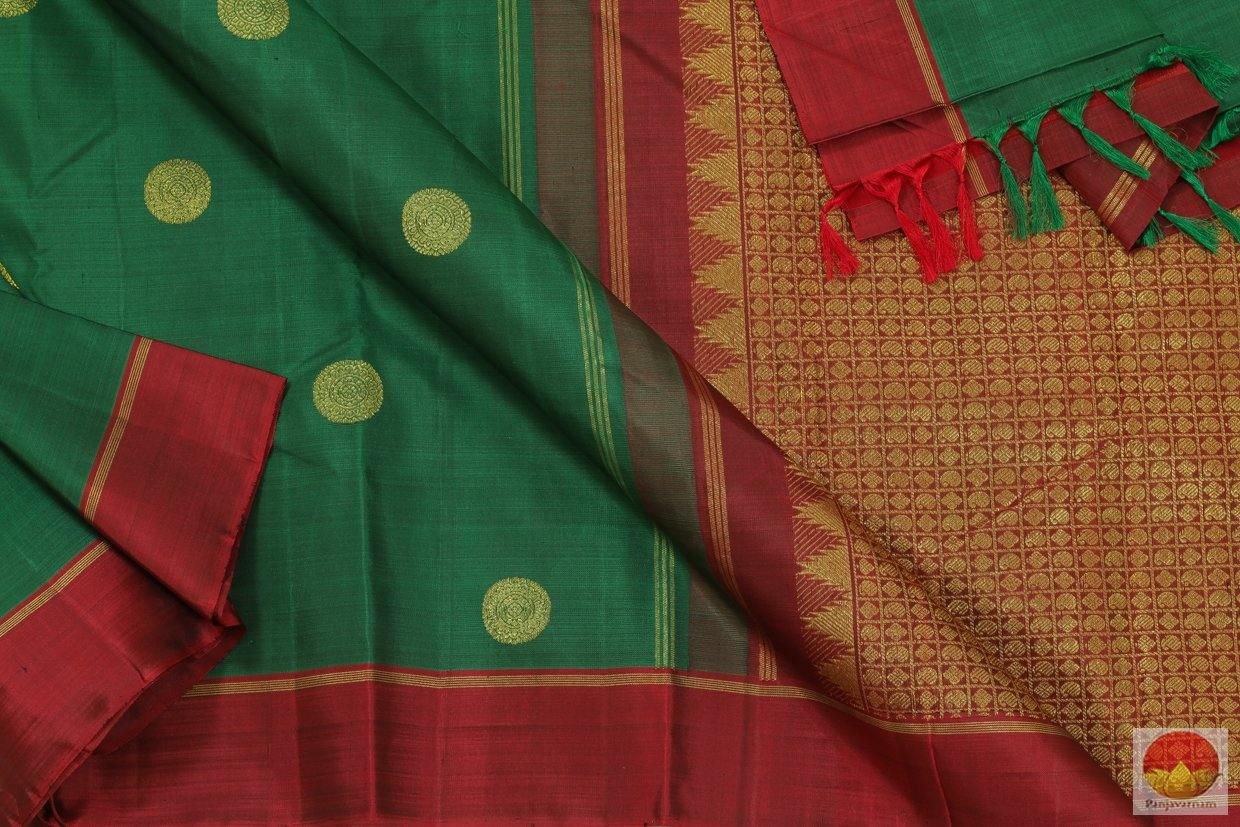 Kanchipuram Silk Saree - Handwoven Pure Silk - PV 137 Archives - Silk Sari - Panjavarnam