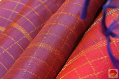 Kanchipuram Silk Saree - Handwoven Pure Silk - PV G 4080 Archives - Silk Sari - Panjavarnam
