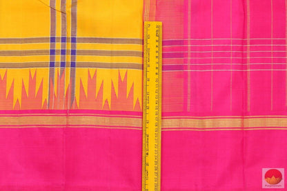 Kanchipuram Silk Saree - Handwoven Pure Silk - PV G 4087 - Silk Sari - Panjavarnam