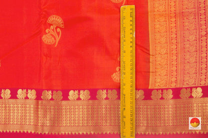 Kanchipuram Silk Saree - Handwoven Pure Silk - PV NYC 100 - Silk Sari - Panjavarnam