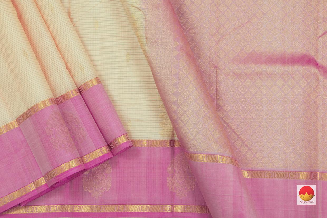 Kanchipuram Silk Saree - Handwoven Pure Silk - PV NYC 106 - Silk Sari - Panjavarnam