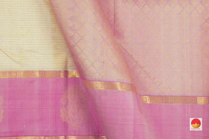 Kanchipuram Silk Saree - Handwoven Pure Silk - PV NYC 106 - Silk Sari - Panjavarnam