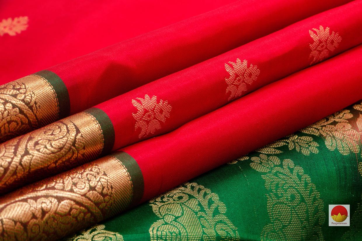 Kanchipuram Silk Saree - Handwoven Pure Silk - PV NYC 109 - Silk Sari - Panjavarnam