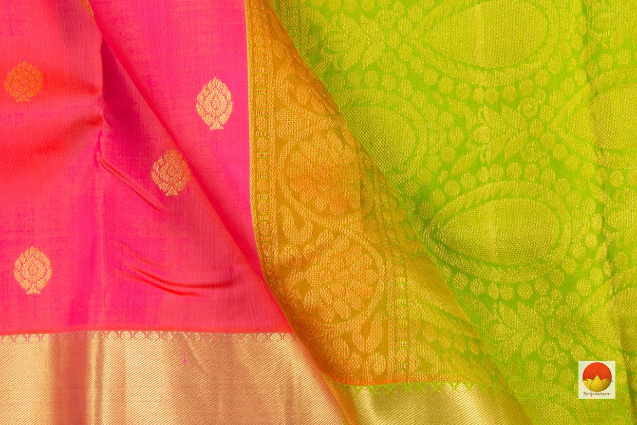 Kanchipuram Silk Saree - Handwoven Pure Silk - PV NYC 164 - Silk Sari - Panjavarnam