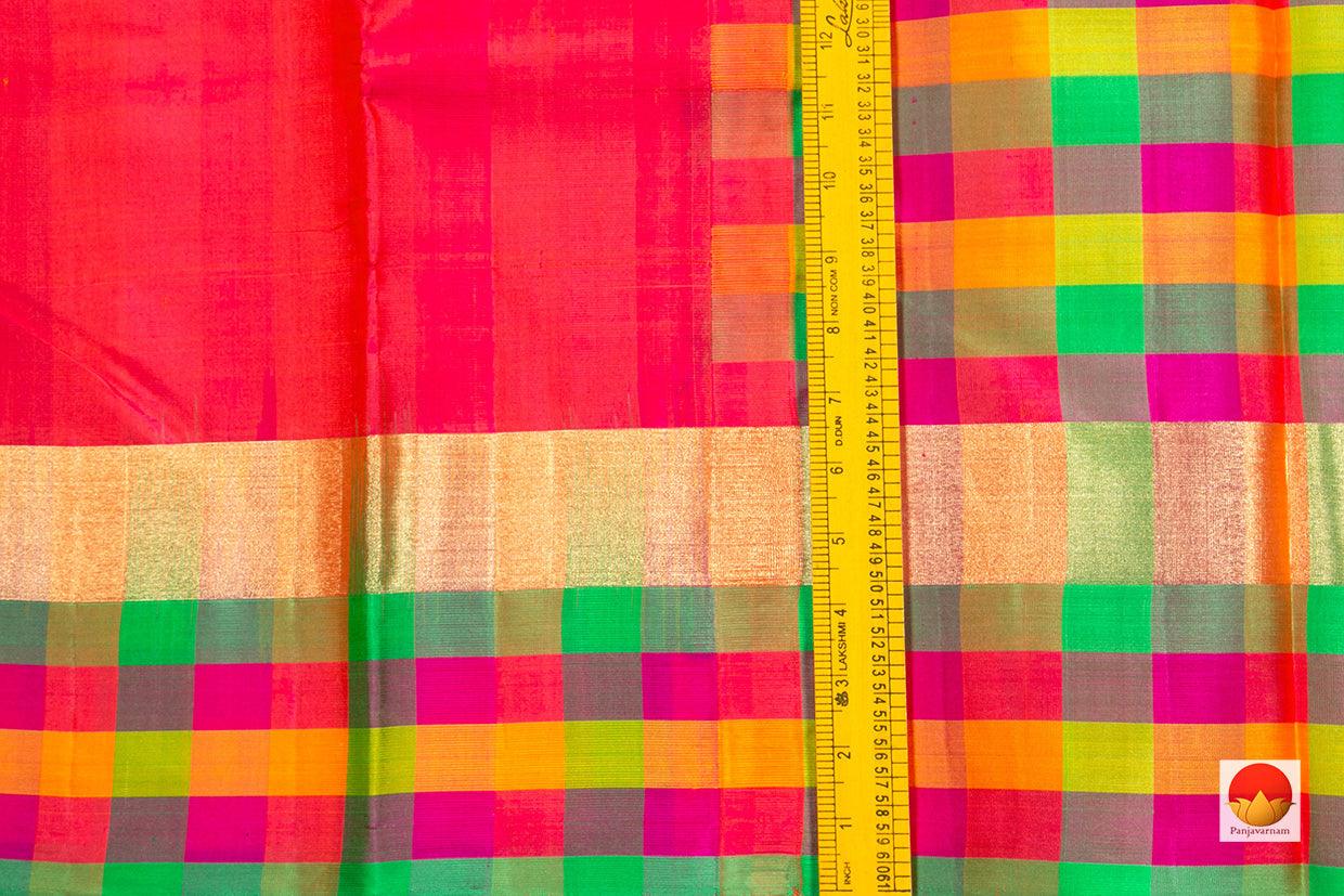 Kanchipuram Silk Saree - Handwoven Pure Silk - PV NYC 336 - Silk Sari - Panjavarnam