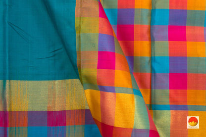 Kanchipuram Silk Saree - Handwoven Pure Silk - PV NYC 94 - Silk Sari - Panjavarnam