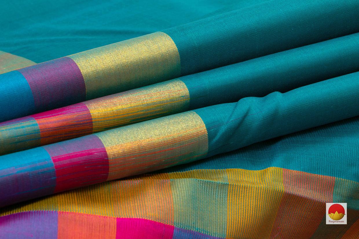 Kanchipuram Silk Saree - Handwoven Pure Silk - PV NYC 94 - Silk Sari - Panjavarnam