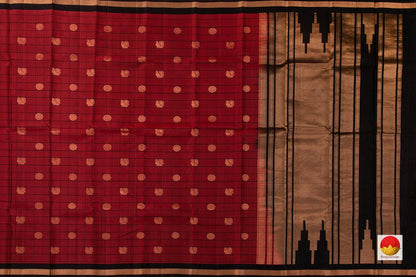 Kanchipuram Silk Saree - Handwoven Pure Silk - PV RM NZ 395 - Silk Sari - Panjavarnam