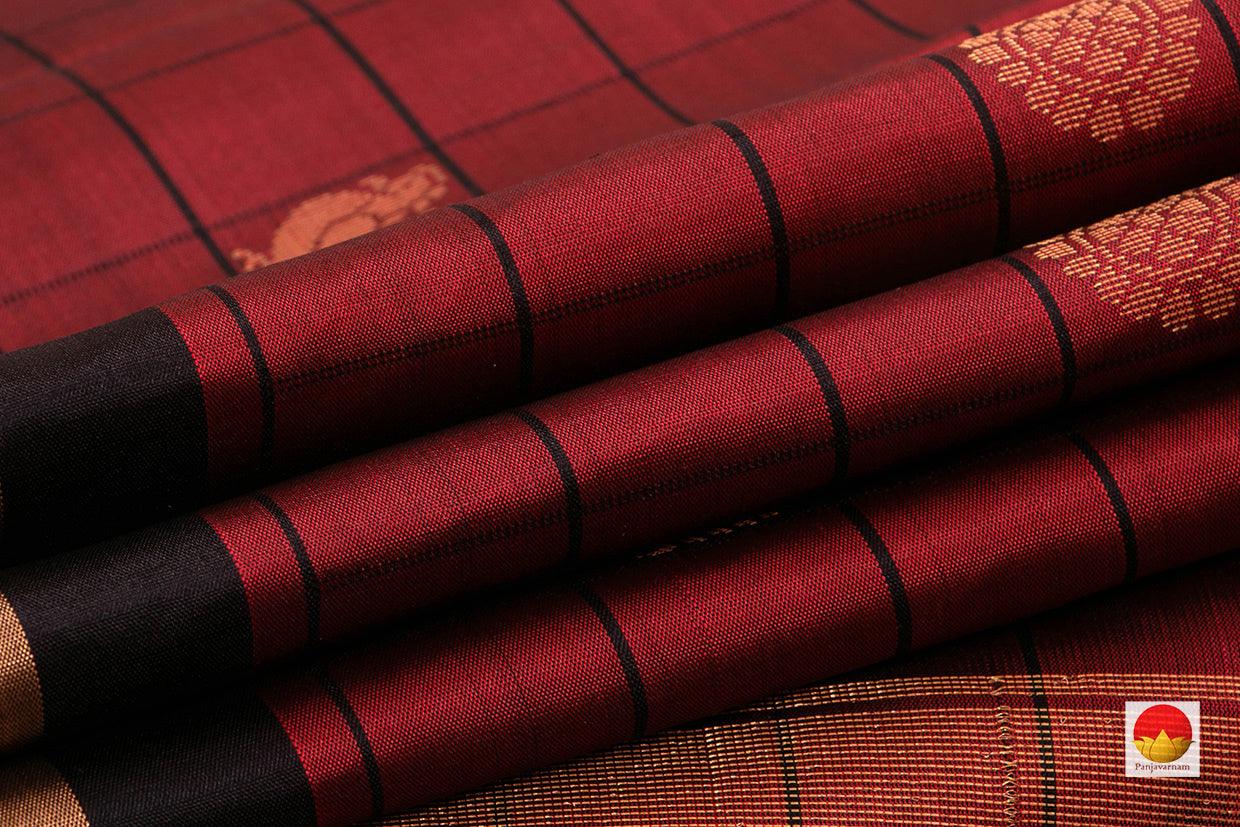 Kanchipuram Silk Saree - Handwoven Pure Silk - PV RM NZ 395 - Silk Sari - Panjavarnam