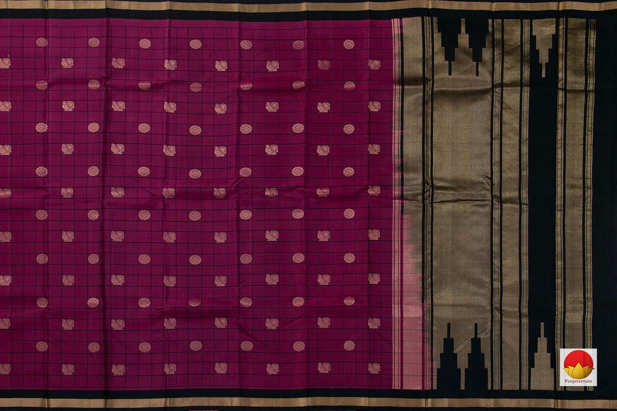 Kanchipuram Silk Saree - Handwoven Pure Silk - PV RM NZ 397 - Silk Sari - Panjavarnam
