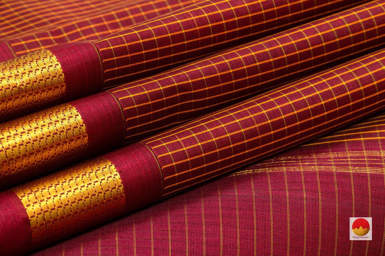 Kanchipuram Silk Saree - Handwoven Pure Silk - PV SRI 4095 - Silk Sari - Panjavarnam