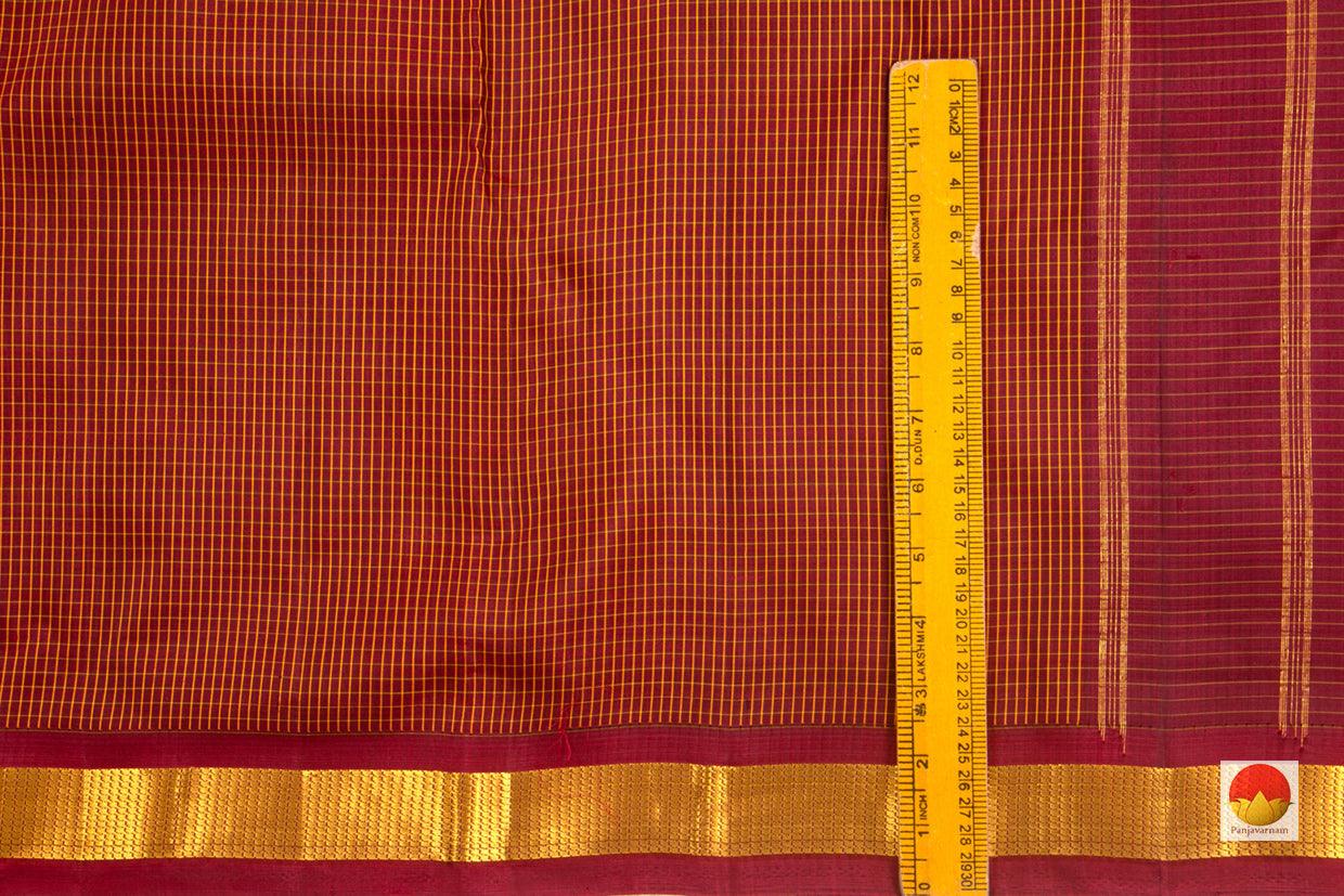 Kanchipuram Silk Saree - Handwoven Pure Silk - PV SRI 4095 - Silk Sari - Panjavarnam