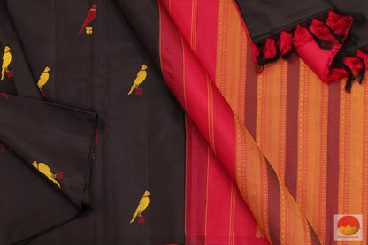 Kanchipuram Silk Saree - Handwoven Pure Silk - PV SVS A15 NZ Archives - Silk Sari - Panjavarnam