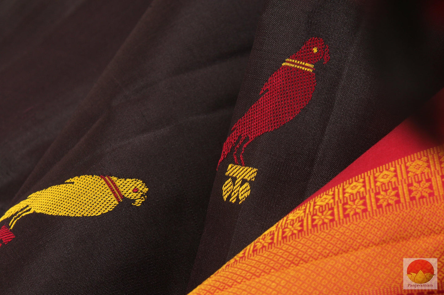 Kanchipuram Silk Saree - Handwoven Pure Silk - PV SVS A15 NZ Archives - Silk Sari - Panjavarnam