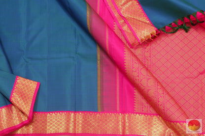 Kanchipuram Silk Saree - Handwoven Pure Silk - PVG 4004 Archives - Silk Sari - Panjavarnam