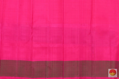 Kanchipuram SIlk Saree - Handwoven Pure Silk Saree - Orange & Purple Jacquard - Pure Zari - PV G 1948 Archives - Silk Sari - Panjavarnam