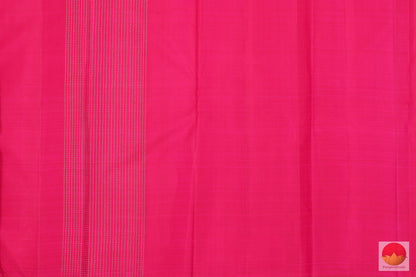 Kanchipuram Silk Saree - Handwoven Pure Silk Saree - Pure Zari - Borderless - PV G 1973 Archives - Silk Sari - Panjavarnam