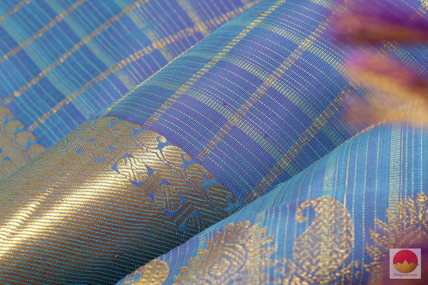 Kanchipuram Silk Saree - Handwoven Pure Silk Saree - Pure Zari - PV G 1972 - Archives - Silk Sari - Panjavarnam